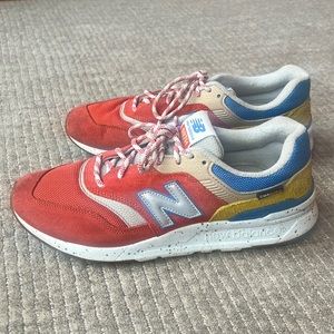 Men’s New Balance 997H shoes Red / Blue / Yellow Size 10